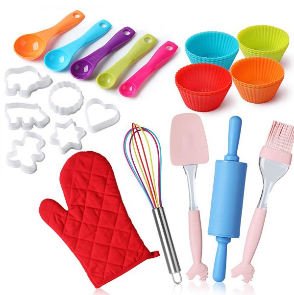 21 Must Have Supplies For Your Kids Baking Party RiseBrite   Kids Baking Utensils 600x603 