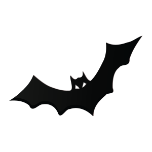 Bat Silhouette Stencil