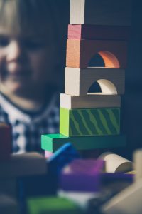 Child With Building Blocks