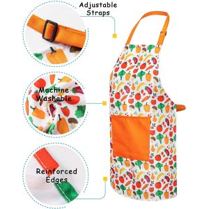 RIseBrite Kids Vegetable Apron Details