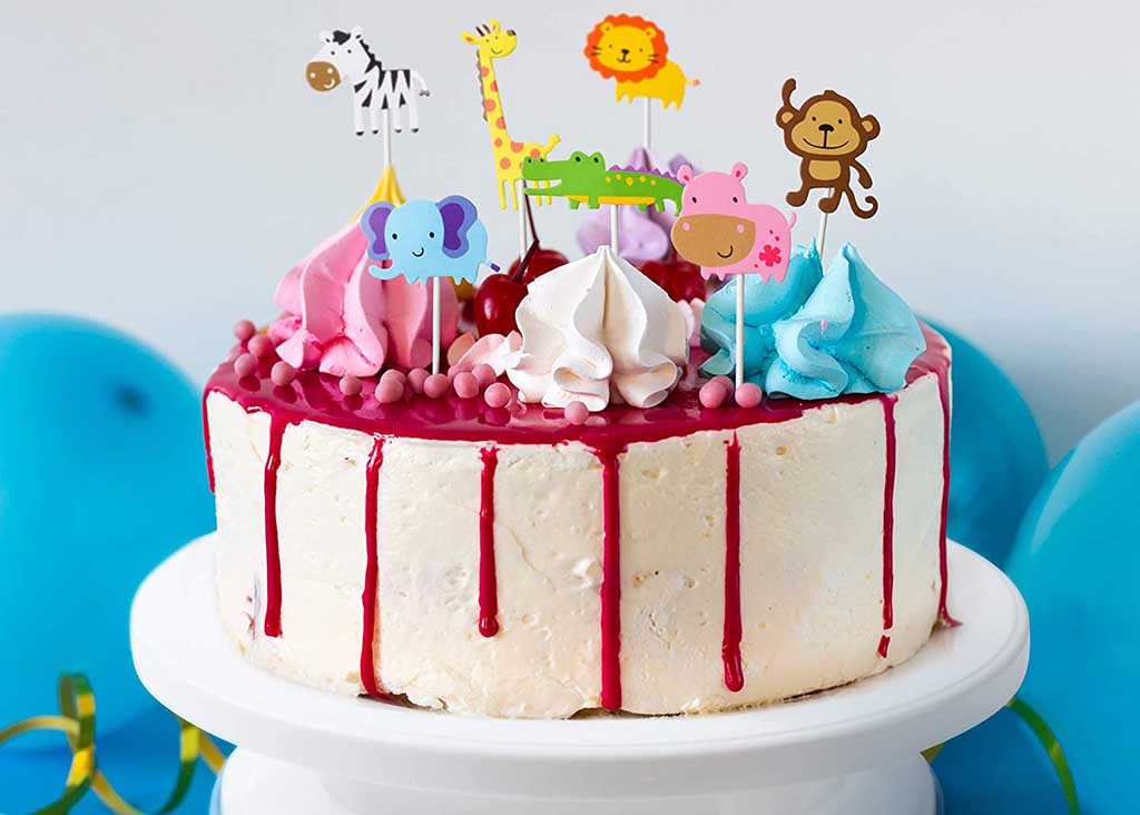 Cute Animal Themed Cake Toppers For Kids Baking