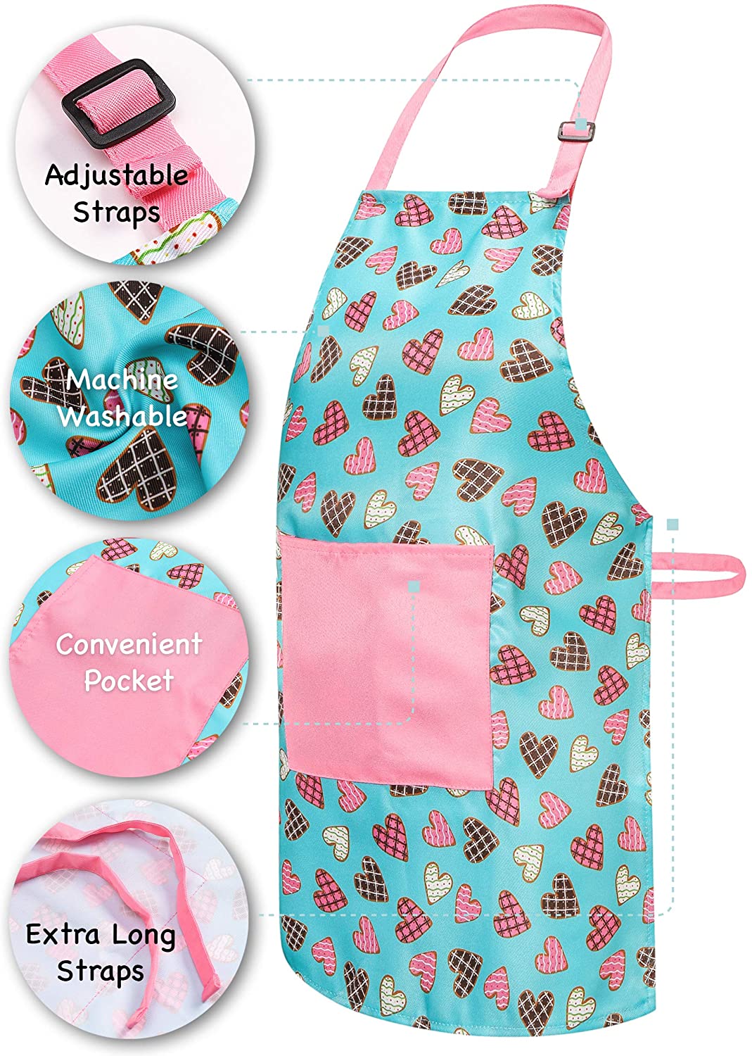 RiseBrite Kids Apron, Chef Hat And Mitt Set Is Made Of Durable Material That Is Meant To Last