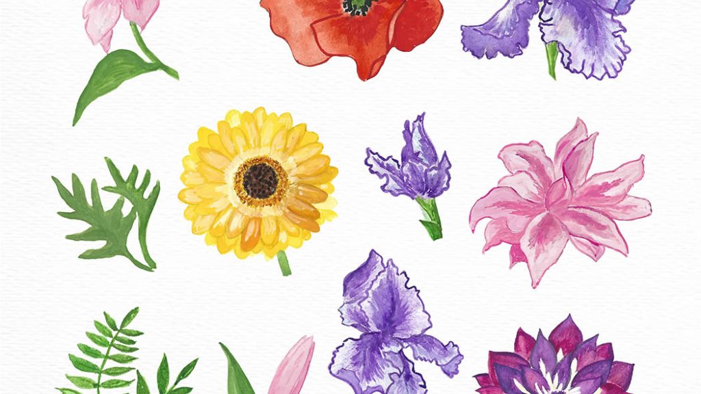 Easy Watercolor Flowers For Kids And Beginners