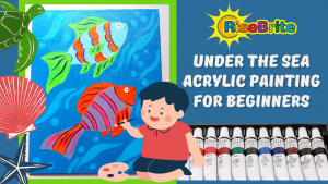 Simple, Cute, and Whimsical Underwater Fish Painting for Kids and Beginners