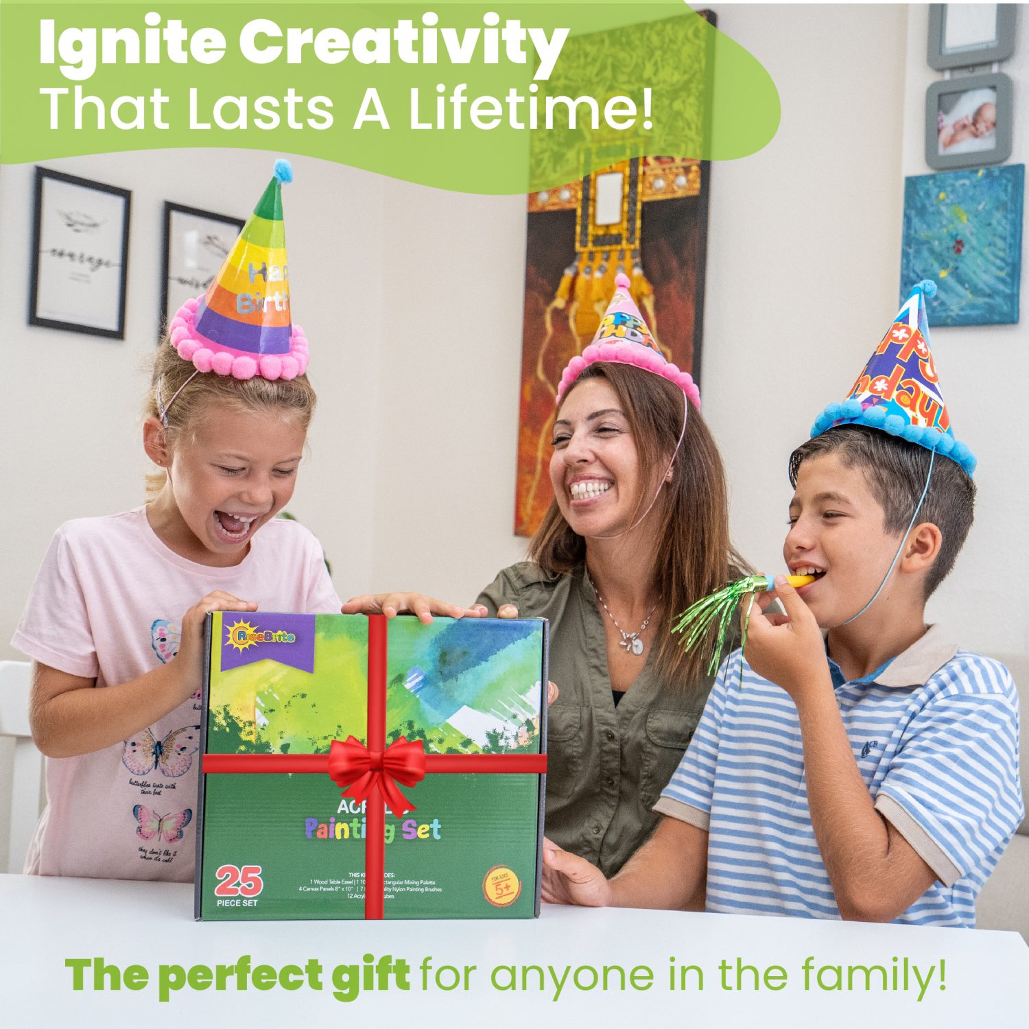 RiseBrite Acrylic Paint Set - Is The Perfect Gift For Anyone In The Family