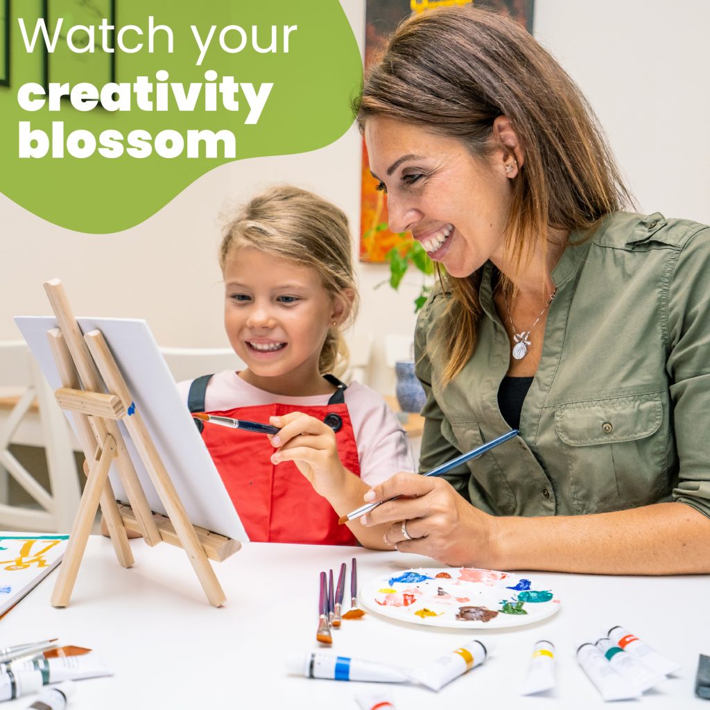 Acrylic Painting Set With Easel And Canvas 25pcs RiseBrite