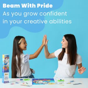 RiseBrite Diamond Painting Kit Unicorn 12x15 - Beam With Pride As You Grow Confident In Your Creative Abilities