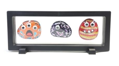 Step 16 Funny Monsters Rock Painting Tutorial 3D Frame