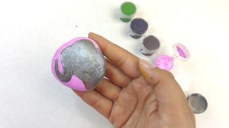Step 8 Animal Rock Painting Tutorial Pink Acrylic Paint