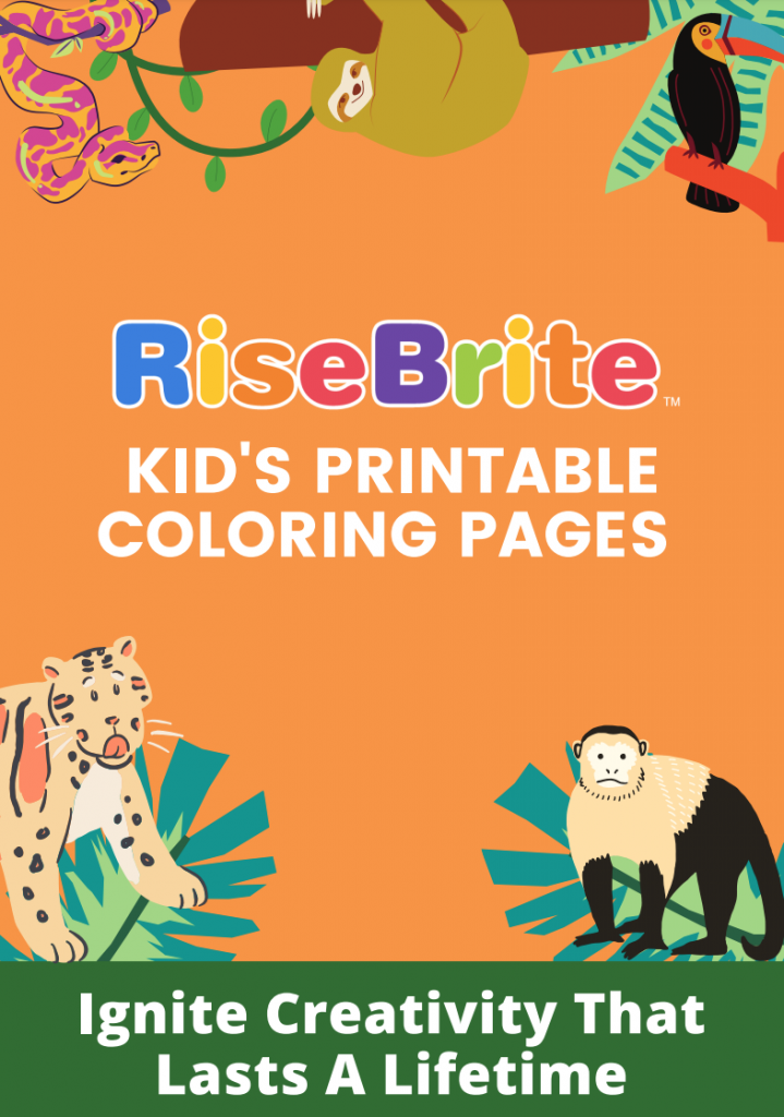 Kids Animals Coloring Book - RiseBrite