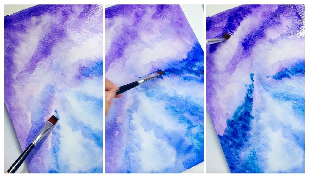 Easy Galaxy Watercolor Painting For Kids and Beginners - RiseBrite